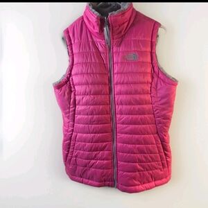 The North Face Girl Fuchsia Quilted Vest Size XL.18 (TG)